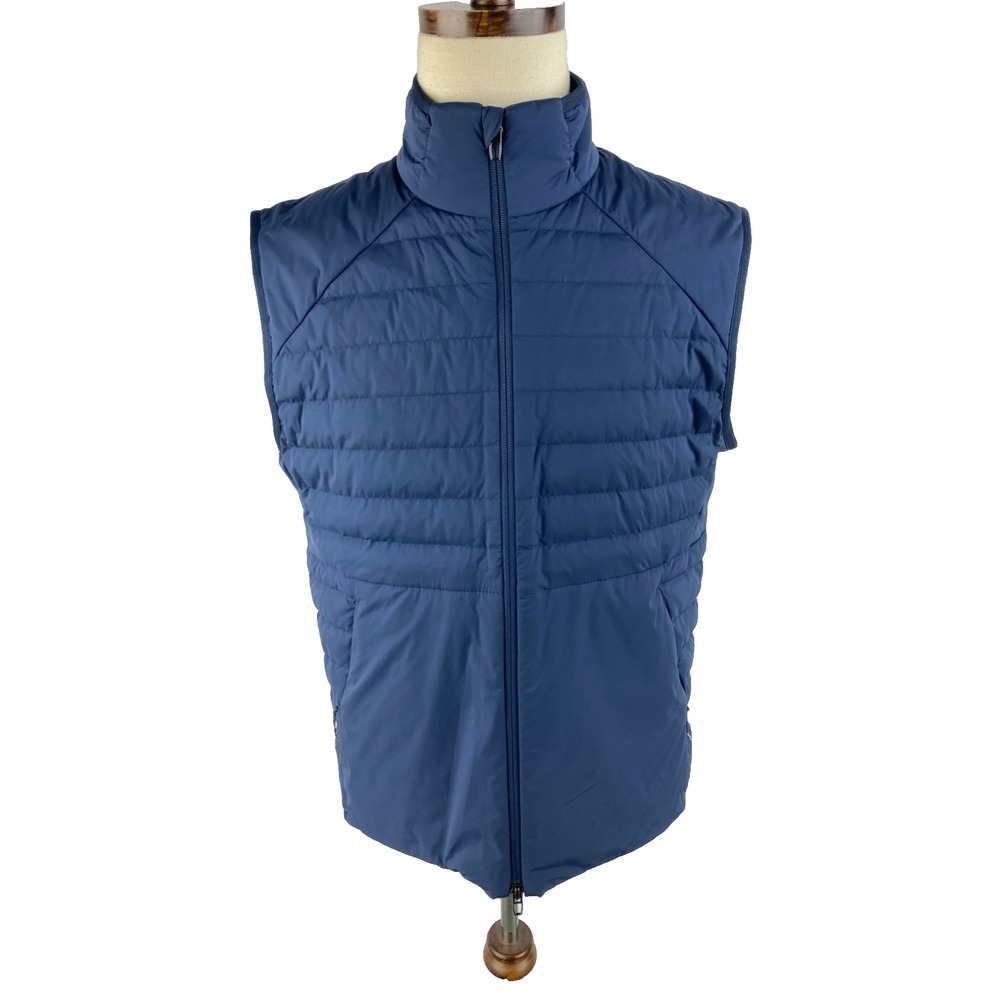 Lululemon Down for It All Vest Mens Medium PrimaLoft Goose Down Blue Puffer